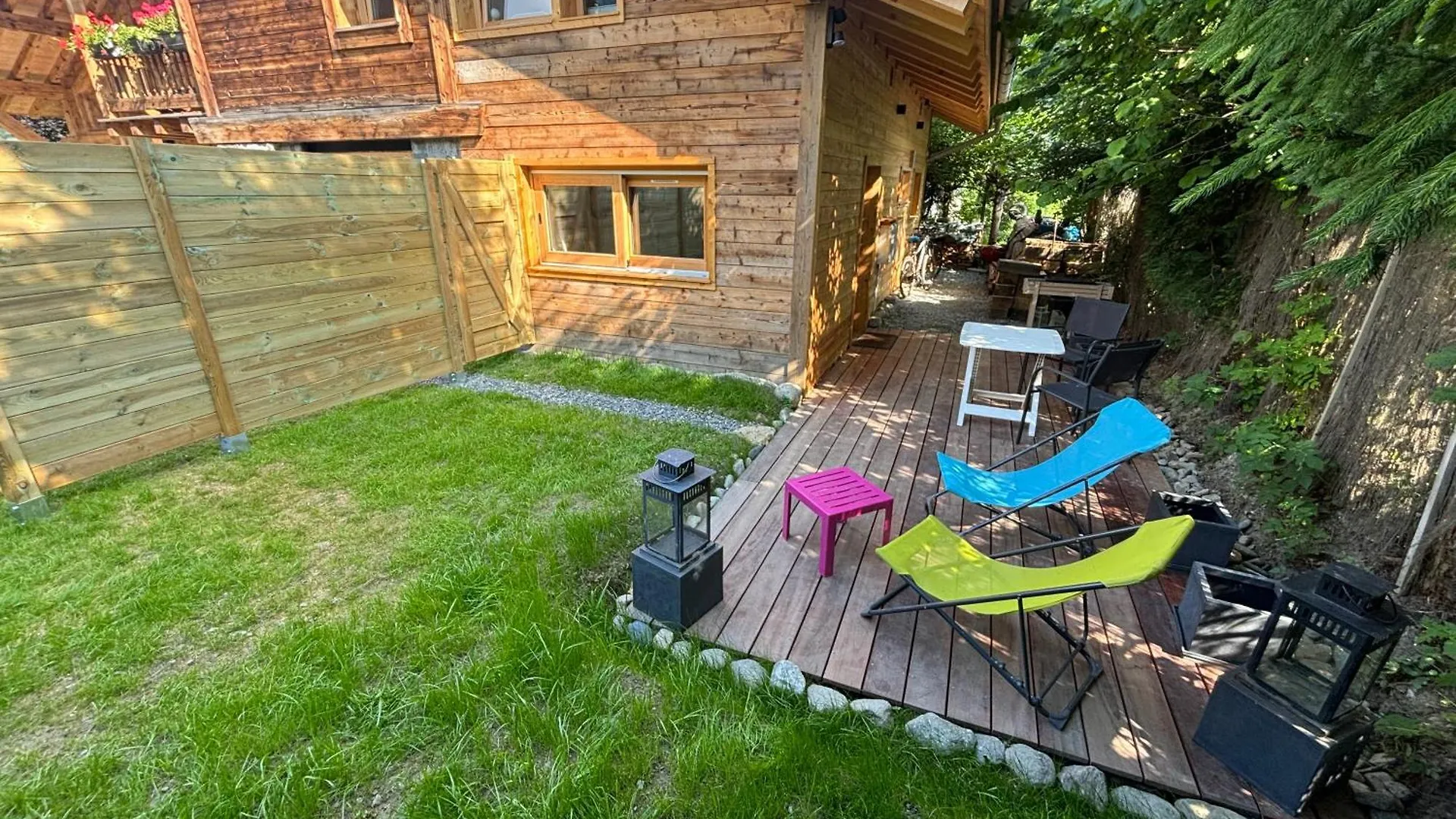 شقة Face Au Mtblanc Avec Jardin ليز أوش